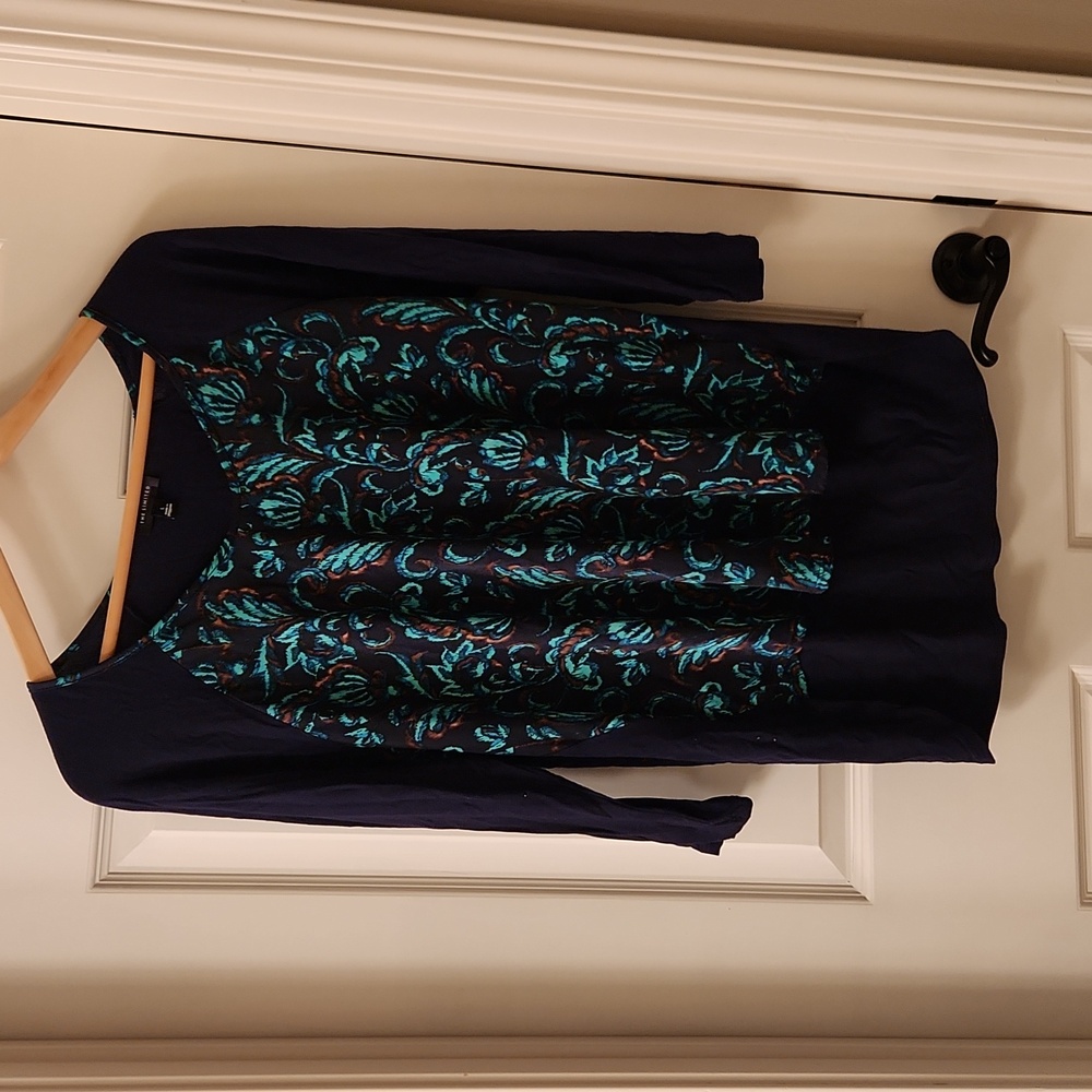 The Limited Navy Patterned Tunic